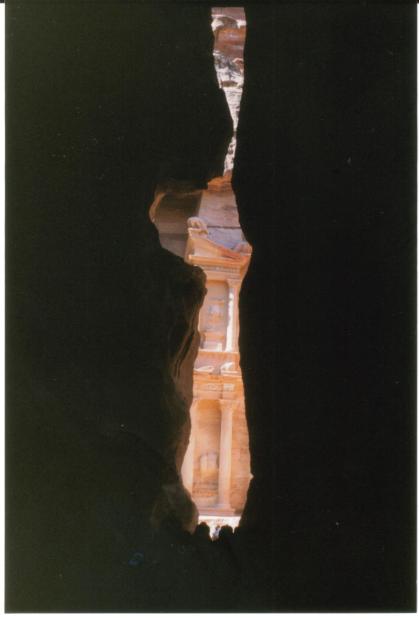 Desfiladero de Siq en Petra