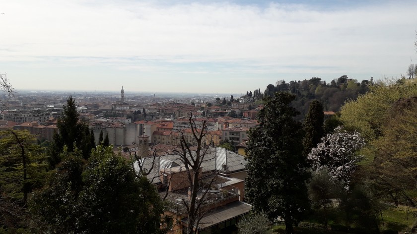 Bergamo vista de las paredes venecianas