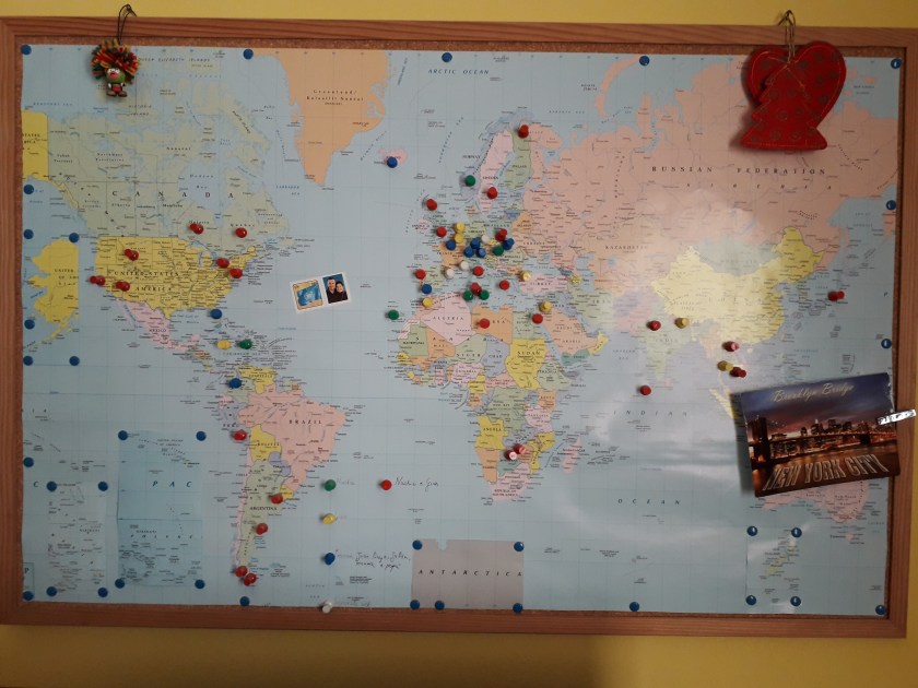 Cartina con le nostre destinazioni nel mondo