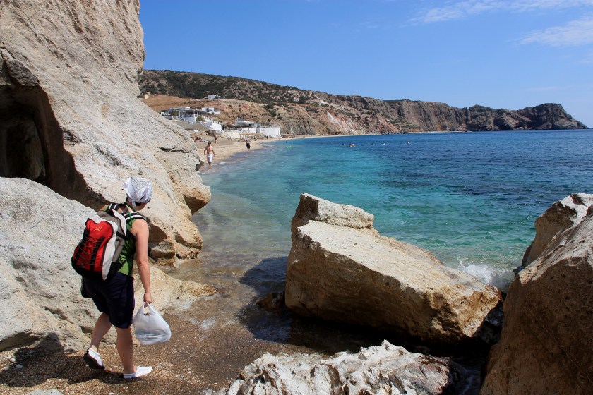 Spiaggia a Milos