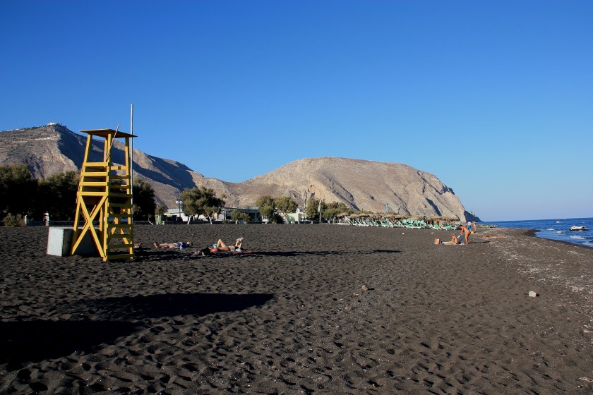 Spiaggia nera a Santorini