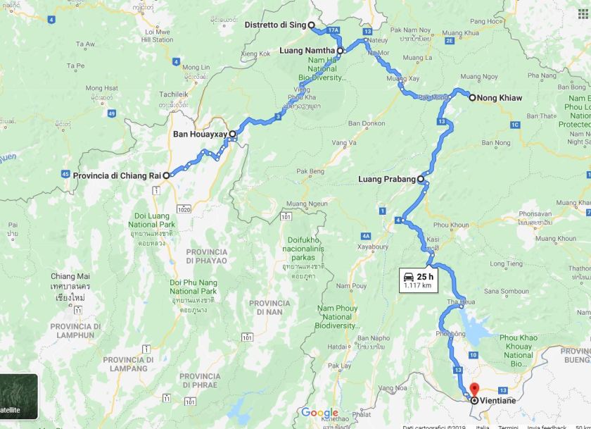 Percorso Laos