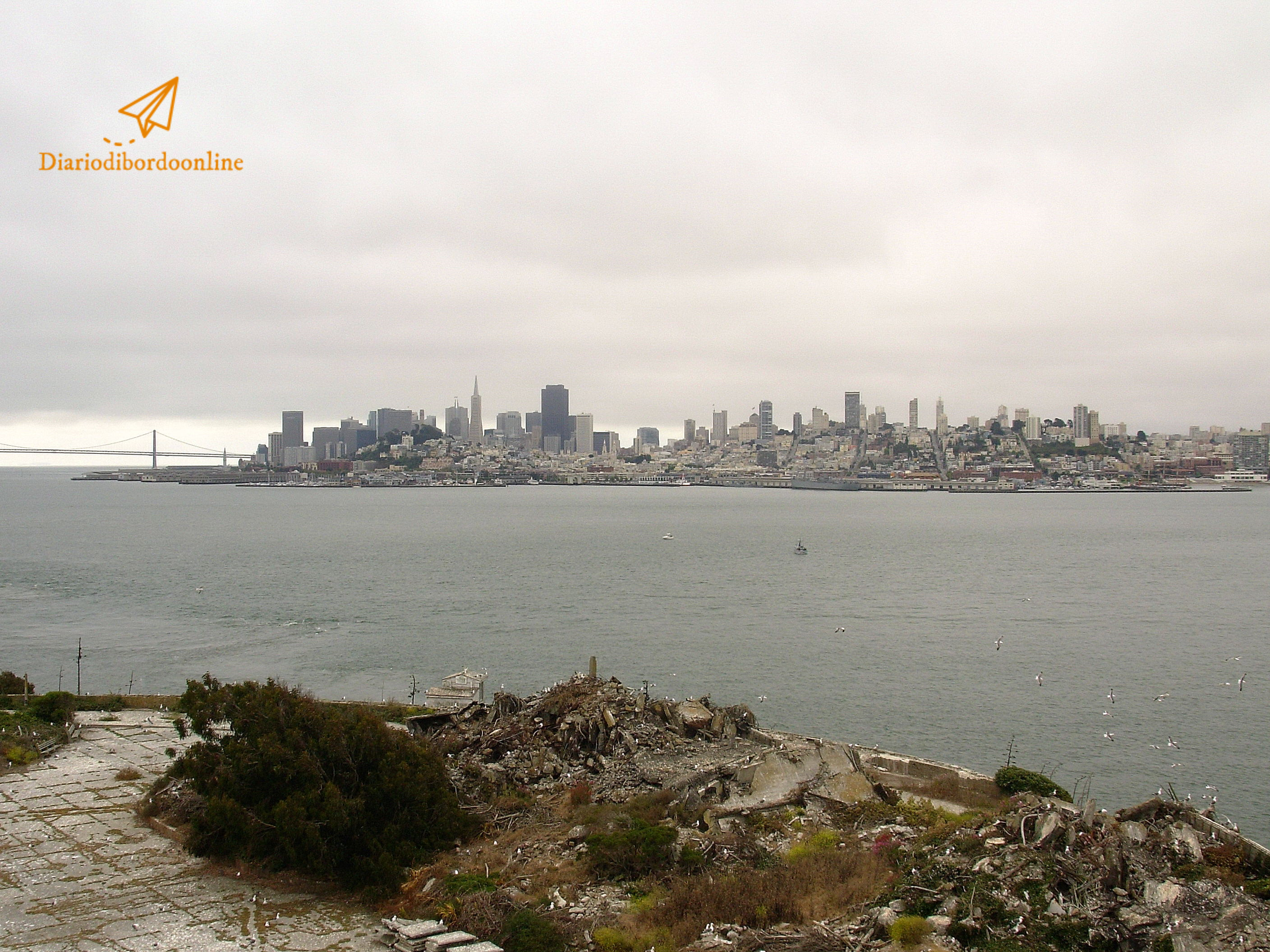 Vista dal penitenziario di Alcatraz