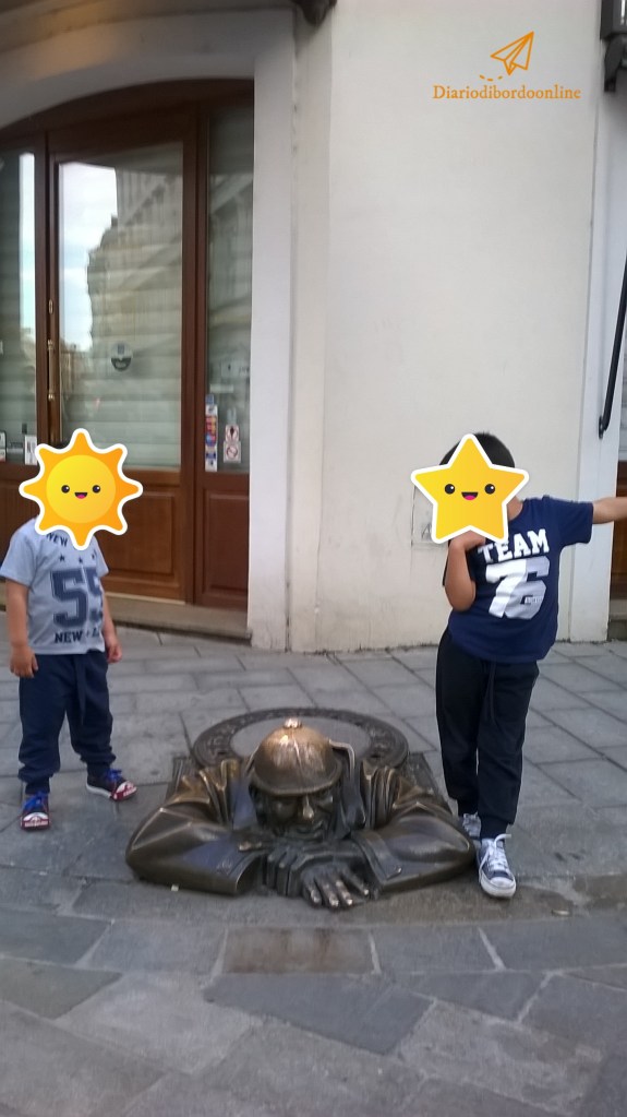 Statua Man at Work a Bratislava