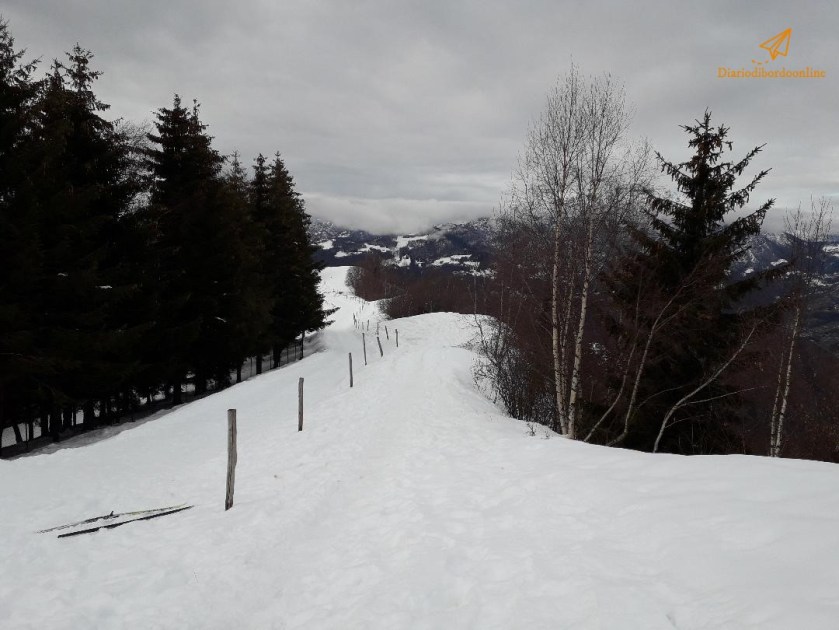 Discesal al parcheggio del Farno